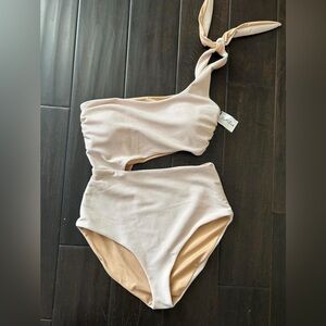 Ricki Beach Club one shoulder one piece swim suit